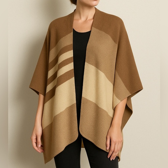 🐑 Olsen Europe Wool Blend Shawl – Cashmere, Angora & Wool | One Size - Picture 1 of 8